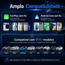 Adaptador CarPlay e Android Auto Sem Fio 2 em 1 – USB e USB-C
